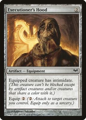 Executioner's Hood card from Dark Ascension