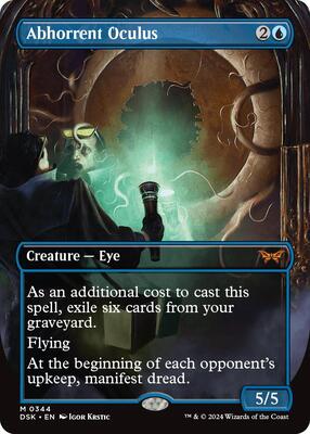 Abhorrent Oculus (Borderless) card from Duskmourn: House of Horror
