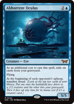 Abhorrent Oculus card from Duskmourn: House of Horror