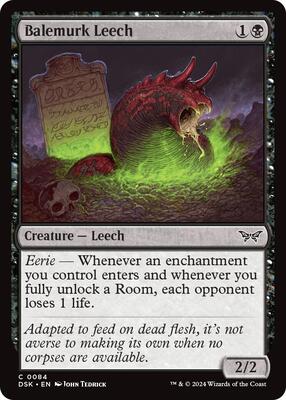 Balemurk Leech card from Duskmourn: House of Horror