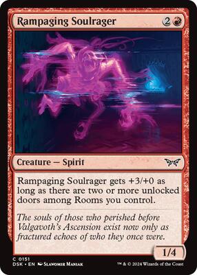 Rampaging Soulrager card from Duskmourn: House of Horror