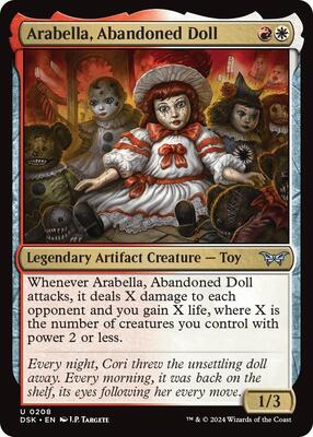 Arabella, Abandoned Doll card from Duskmourn: House of Horror