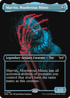 Marvin, Murderous Mimic (Showcase) card from Duskmourn: House of Horror
