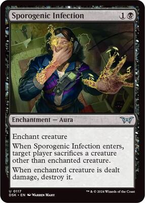 Sporogenic Infection card from Duskmourn: House of Horror