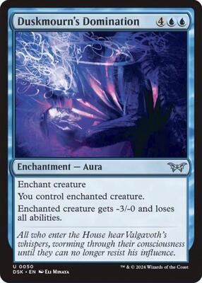 Duskmourn's Domination card from Duskmourn: House of Horror