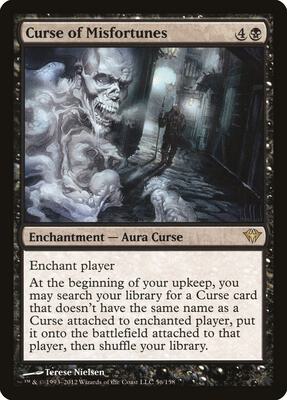 Curse of Misfortunes card from Dark Ascension