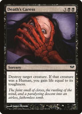 Death's Caress card from Dark Ascension