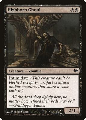 Highborn Ghoul card from Dark Ascension