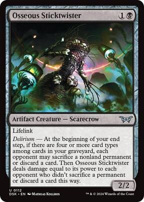 Osseous Sticktwister card from Duskmourn: House of Horror