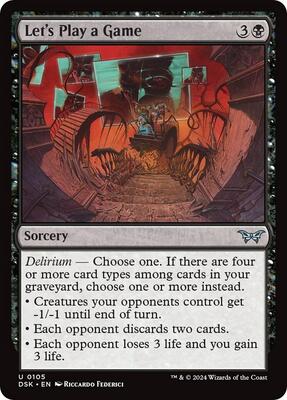 Let's Play a Game card from Duskmourn: House of Horror