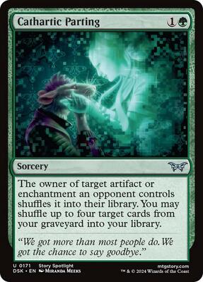 Cathartic Parting card from Duskmourn: House of Horror