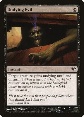 Undying Evil card from Dark Ascension