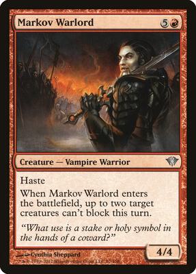 Markov Warlord card from Dark Ascension