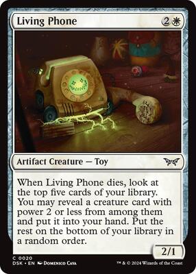 Living Phone card from Duskmourn: House of Horror