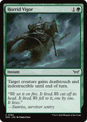 Horrid Vigor card from Duskmourn: House of Horror