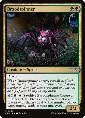 Broodspinner card from Duskmourn: House of Horror