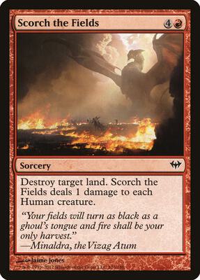 Scorch the Fields card from Dark Ascension