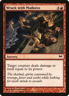 Wrack with Madness card from Dark Ascension