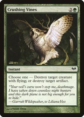 Crushing Vines card from Dark Ascension