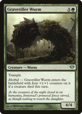 Gravetiller Wurm card from Dark Ascension
