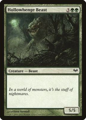 Hollowhenge Beast card from Dark Ascension