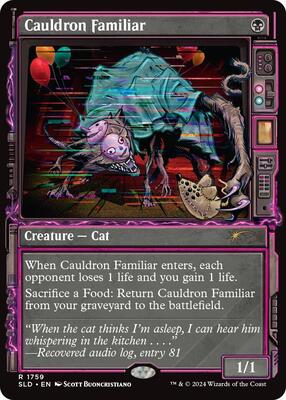Cauldron Familiar card from Secret Lair Drop Series