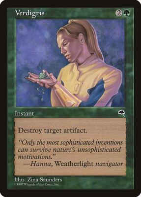 Verdigris card from Tempest