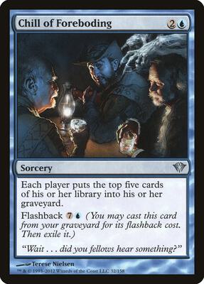 Chill of Foreboding card from Dark Ascension
