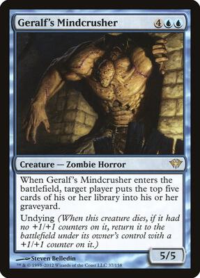 Geralf's Mindcrusher card from Dark Ascension