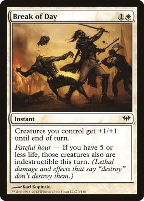 Break of Day card from Dark Ascension