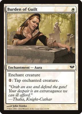 Burden of Guilt card from Dark Ascension