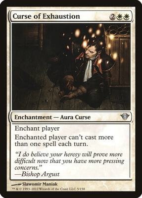 Curse of Exhaustion card from Dark Ascension
