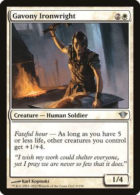 Gavony Ironwright card from Dark Ascension