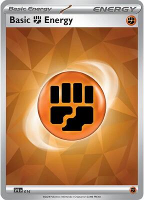 Basic Fighting Energy - 014 card from SVE: Scarlet & Violet Energies