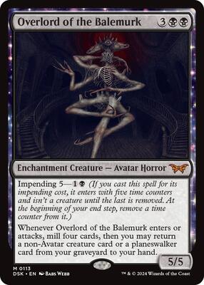Overlord of the Balemurk card from Duskmourn: House of Horror