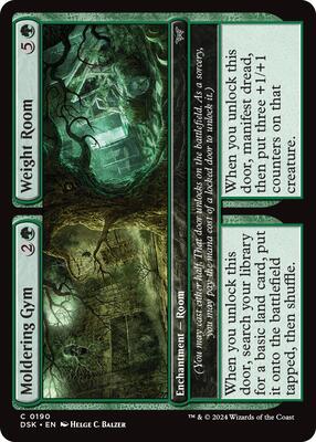 Moldering Gym // Weight Room card from Duskmourn: House of Horror