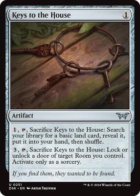 Keys to the House card from Duskmourn: House of Horror