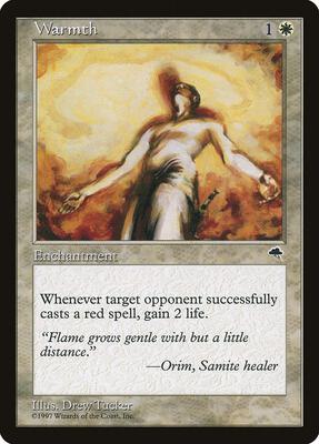 Warmth card from Tempest