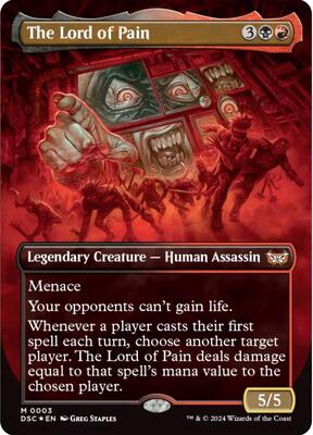 The Lord of Pain (Borderless) card from Commander: Duskmourn: House of Horror