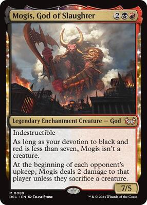 Mogis, God of Slaughter card from Commander: Duskmourn: House of Horror