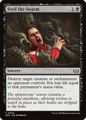 Feed the Swarm card from Commander: Duskmourn: House of Horror