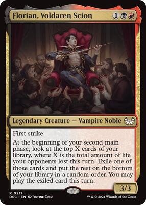 Florian, Voldaren Scion card from Commander: Duskmourn: House of Horror