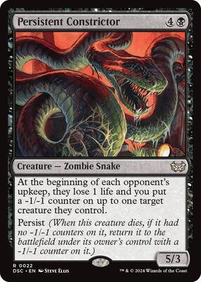 Persistent Constrictor card from Commander: Duskmourn: House of Horror