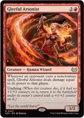 Gleeful Arsonist card from Commander: Duskmourn: House of Horror