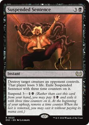 Suspended Sentence card from Commander: Duskmourn: House of Horror