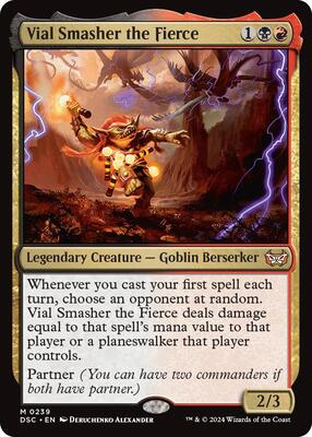 Vial Smasher the Fierce card from Commander: Duskmourn: House of Horror