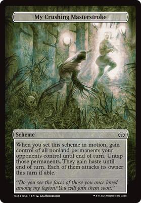 My Crushing Masterstroke (Full Art) card from Archenemy: Duskmourn