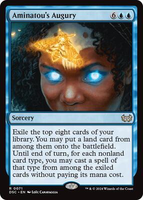 Aminatou's Augury card from Commander: Duskmourn: House of Horror