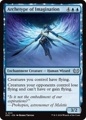Archetype of Imagination card from Commander: Duskmourn: House of Horror