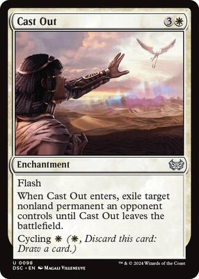 Cast Out card from Commander: Duskmourn: House of Horror